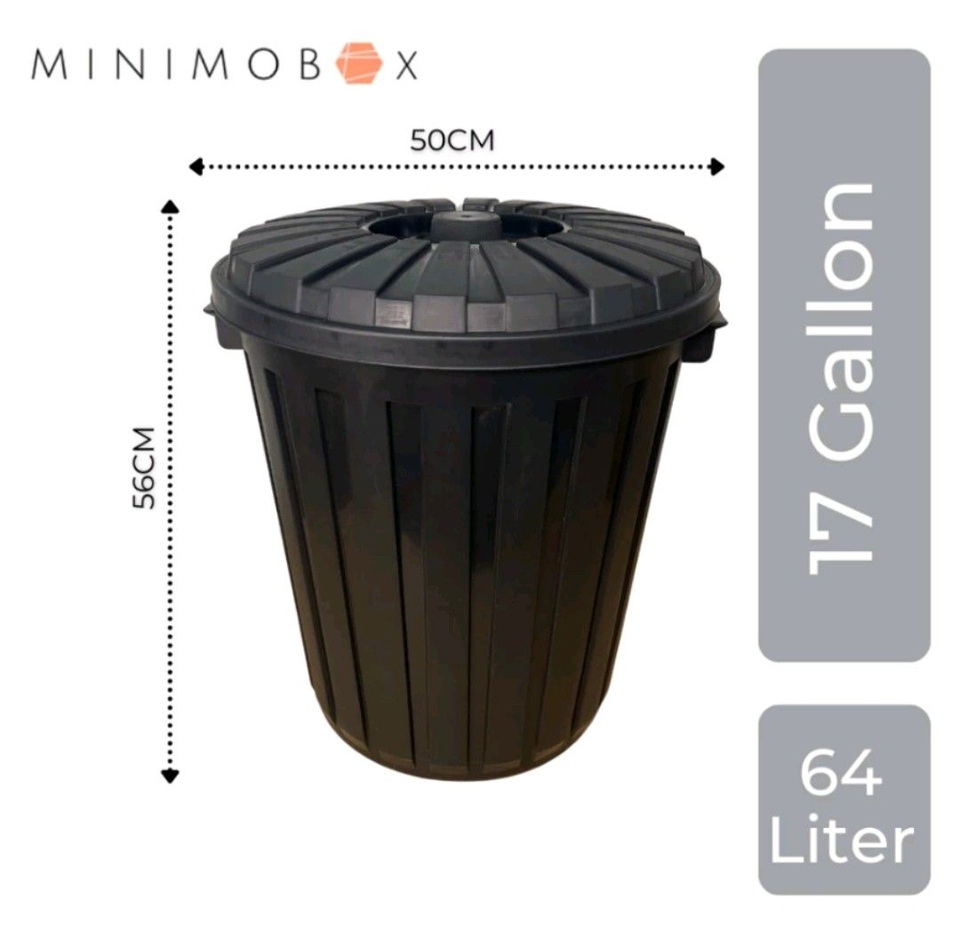 Dustbin Tank Dustbin / Tong Sampah, Furniture & Home Living, Cleaning & Homecare ...