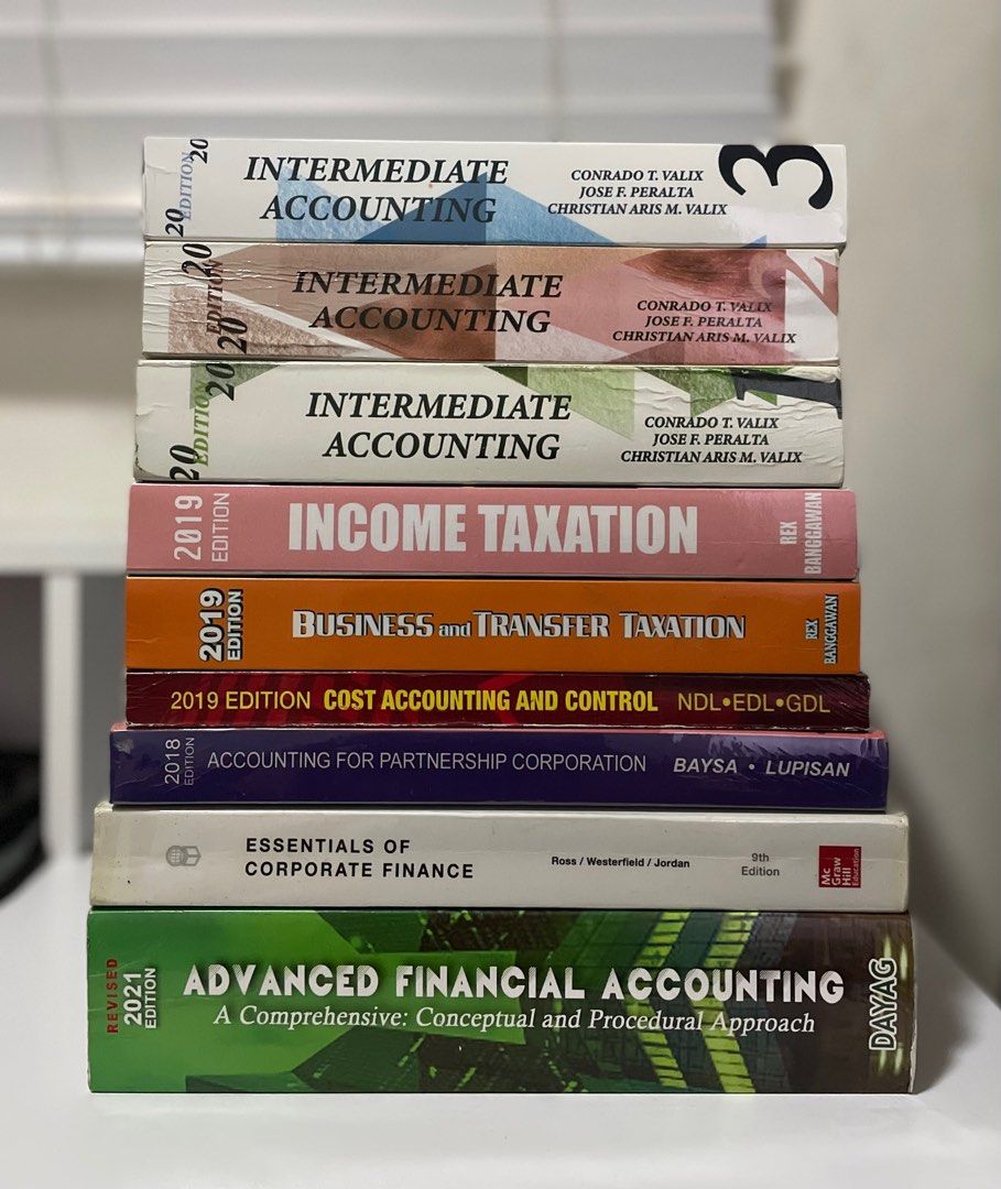 Essentials of Corporate Finance (Category: Textbooks) located in Magalang. Submitted by katanareads (Listing ID 1307849332, Image 3). Description: CPALE Accounting Reviewers/Books/Handouts - Income Taxation (200) - Cost Accounting and Control (150) - Essentials of Corporate Finance (500) ❌ Formula Cards SOLD ❌ R/E/O Handouts SOLD ❌ Pi/nna/cle Handouts SOLD ❌ Intermediate Accounting V1 SOLD ❌ Intermediate Accounting V2 SOLD ❌ Intermediate Accounti