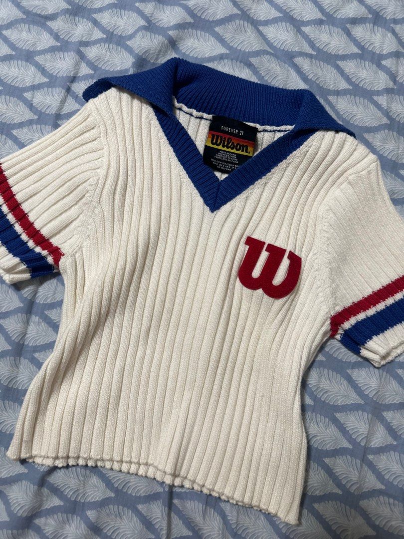 Forever 21 x Wilson Knitted Top Women s Fashion Tops Shirts on Carousell