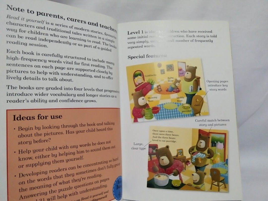 Goldilocks and the Three Bears Read it yourself Level 1 (Ladybird Books ...