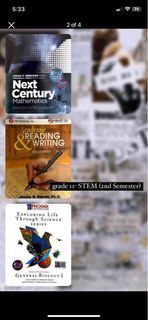 Grade 11 STEM- 2nd Sem Books