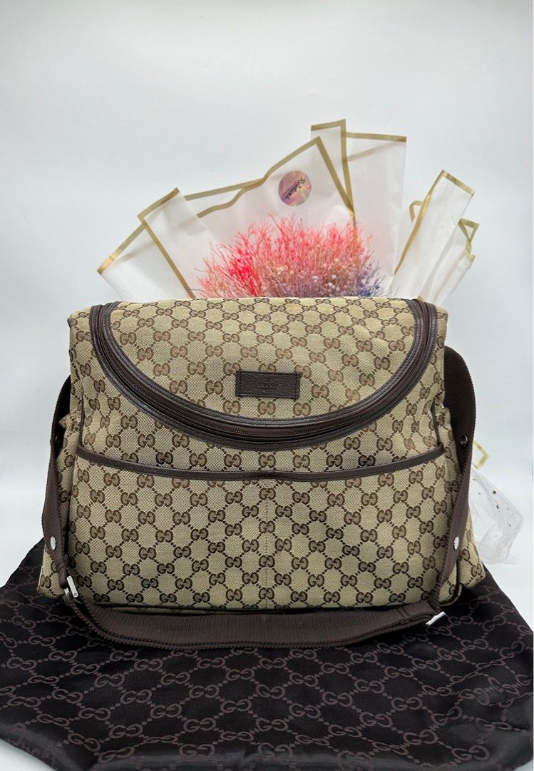 GUCCI Monogram Diaper Bag Luxury Bags Wallets on Carousell