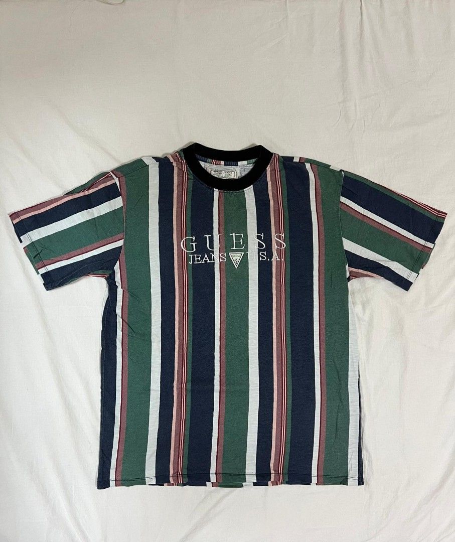 Guess 81 sayer stripe tee store