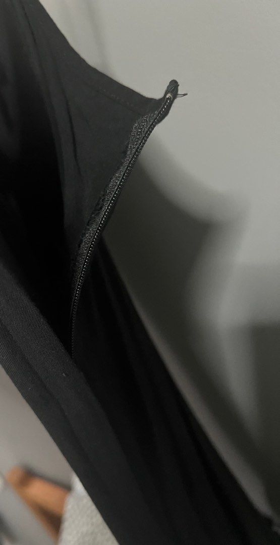 H M Divided Black Dress