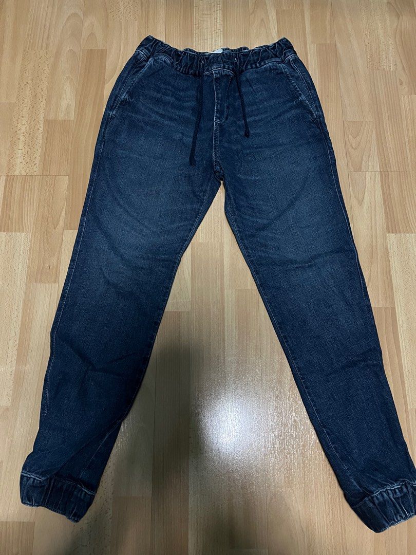 Hollister denim joggers sales
