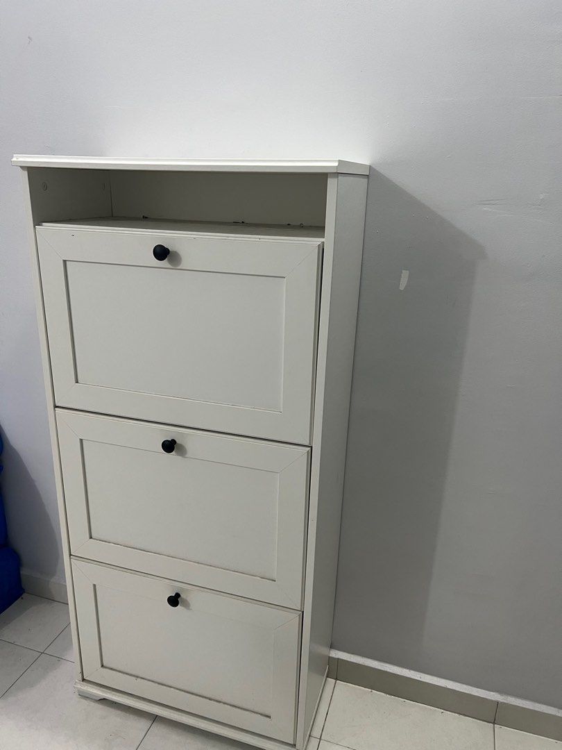 IKEA SHOE RACK BRUSALI, Furniture & Home Living, Furniture, Shelves, & Racks on Carousell