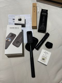 With Warranty with Time Bullet complete Insta360 ONE X2 360 Degree Waterproof Action Camera, 5.7K 360, Stabilization, Touch Screen, AI Editing, Live Streaming, Webcam, Voice Control not gopro dji osmo pocket vlog mini