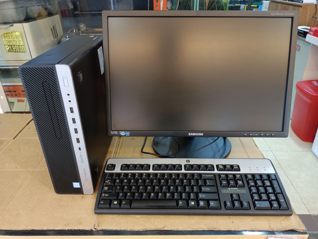 Intel Core I7 8700 (Category: Desktops) located in Pasig City. Submitted by maming73 (Listing ID 1307877210, Image 1). Description: For sale! Hp elitedesk 800 g4 sff Intel core i7 8700 2.9ghz 16gig ddr4 512g ssd storage 20inch led monitor keyboard and mouse call or text for inquiry 09178535696.