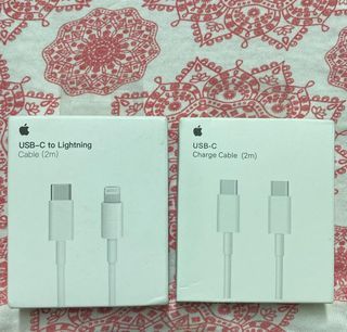 iPhone/MacBook charger cable USB-C  to lightning & USB-C