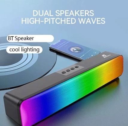 Jeqang JB-713 Wireless Bluetooth Speaker Long Home Outdoor Use LED RGB Light (H0874) (Category: Soundbars, Speakers & Amplifiers) located in Singapore. Submitted by sgshopfree (Listing ID 1307873100, Image 3). Description: Product Specifications - Size: 48x49x265mm - Power input: USB 5V - Frequency response : 130Hz-18KHz - Support AUX Audio cable, TF Card, USB Drive, Bluetooth Hi all, welcome to ✨ Sgshopfree✨ 💣 BEST PRICE GIVEN ! NEGOS AND TRADE