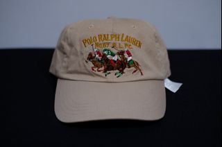 Khaki No. 67 RLPC dad hat/cap by Polo Ralph Lauren