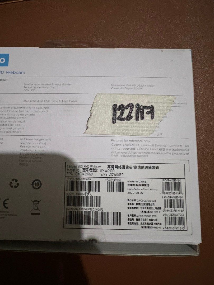 Lenovo 500 fhb webcam (Category: Webcams) located in Manila. Submitted by chua.av102380 (Listing ID 1307904623, Image 3). Description: Lenovo webcam 500 FHD.