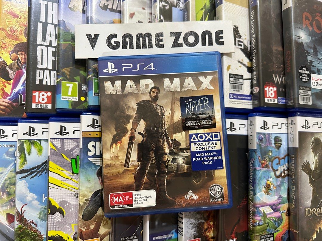 Mad Max - PS4 PS5 Used Games Original CD Physical Game Disc, Video Gaming,  Video Games, PlayStation on Carousell