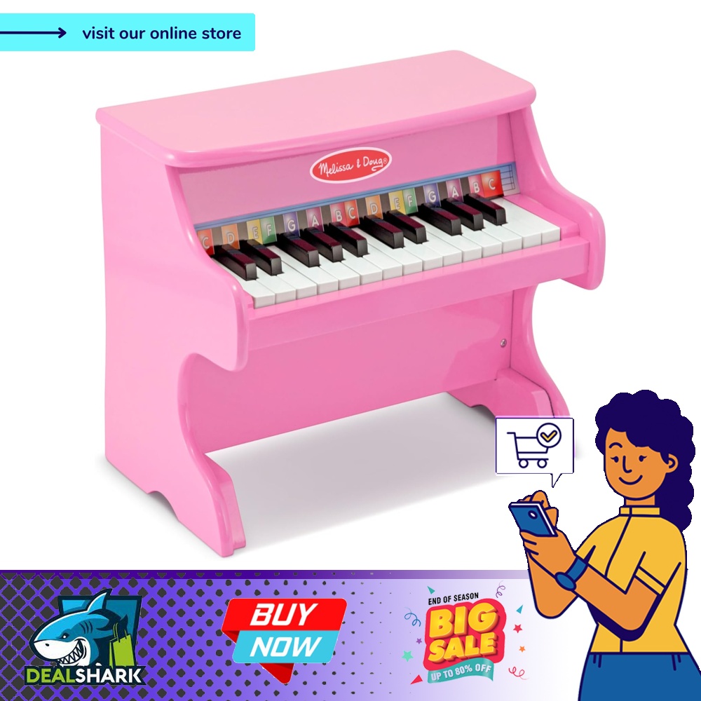 Melissa and doug piano pink clearance