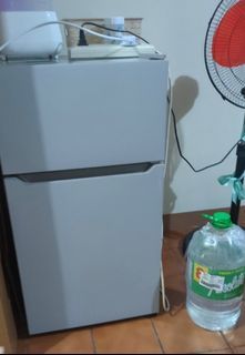Mini Refrigerator with Freezer 138L Double Door Power Saving Inverter