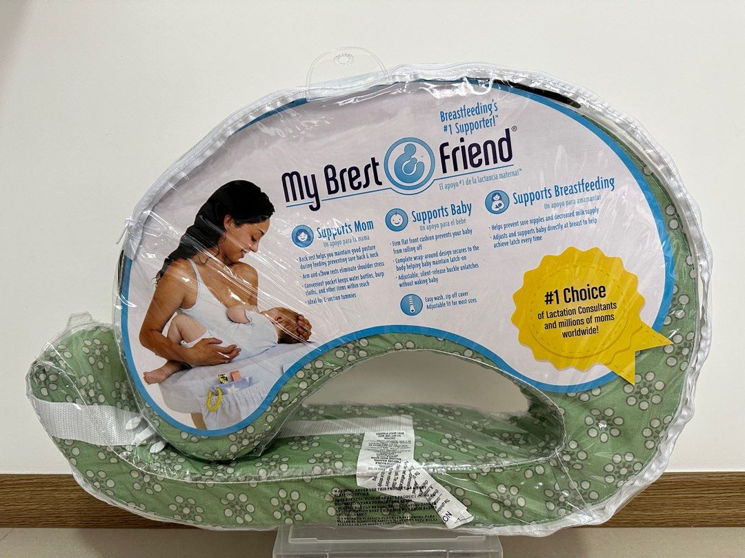 My Brest Friend Nursing Pillow Sage Dotted Daisies Babies Kids Nursing Feeding Breastfeeding Bottle Feeding on Carousell
