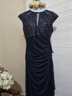 Navy Blue Prom Bridesmaid Formal Dress/ Evening Gown