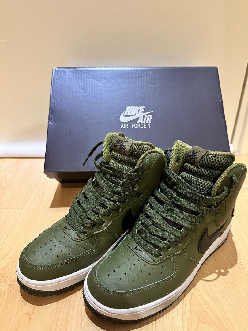 Nike air force 1 high olive green shop