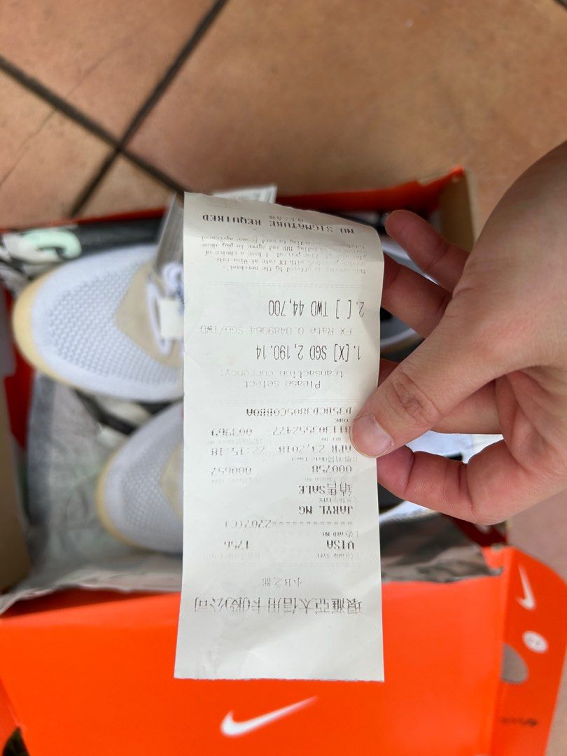 Off white vapormax receipt shop