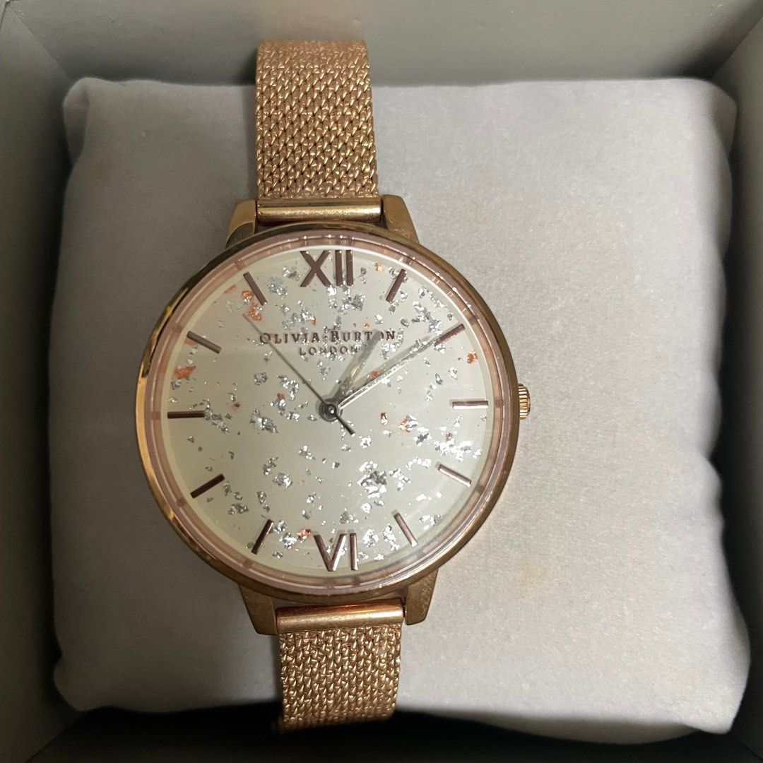 Celestial demi dial watch with boucle mesh sale
