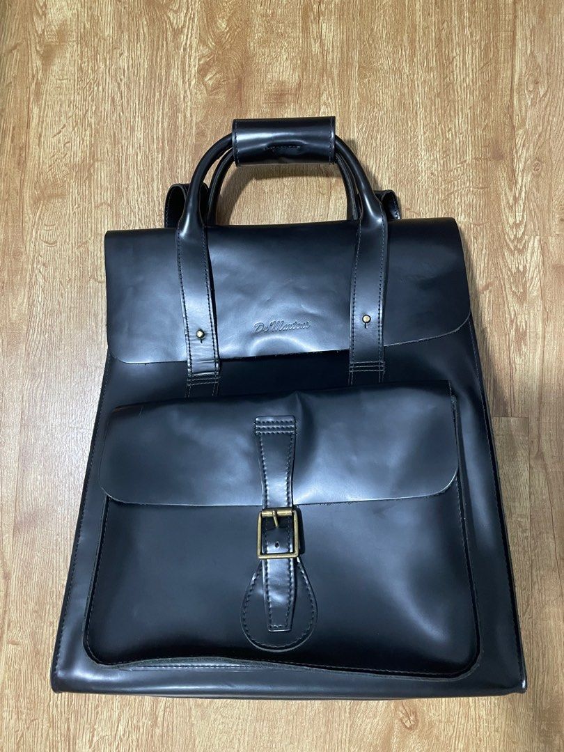 RARE Vintage Dr Martens Leather Backpack Black