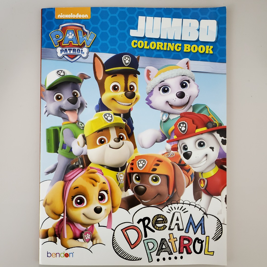 PAW PATROL Jumbo Coloring Book (Made in USA), 興趣及遊戲, 書本 & 文具, 小朋友書 ...