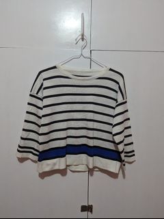 Pre loved Striped terno blouse and skirt