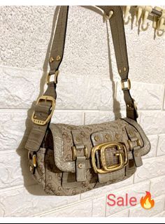 Sale! Original Guess kili kili bag | guess y2k shoulder bag | guess bag gold hardware| beige guess bag | vintage bags