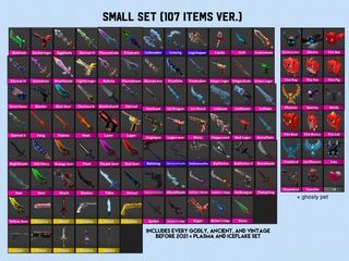 Small Set 107 Items | MM2 Game (READ DESC)