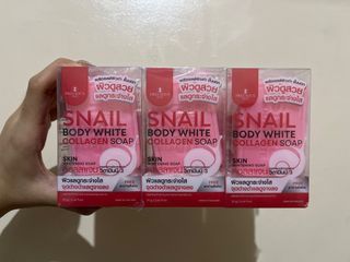 Snail Body White Collagen Soap from Thailand