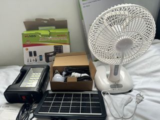 Solar fan and lights
