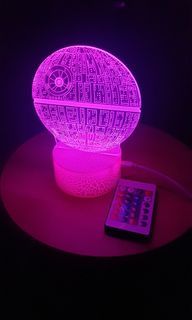 STAR WARS RGB/LED Night Lamp - Acrylic Illusion - Death Star