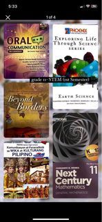 Grade 11 STEM- 1st Semester Books