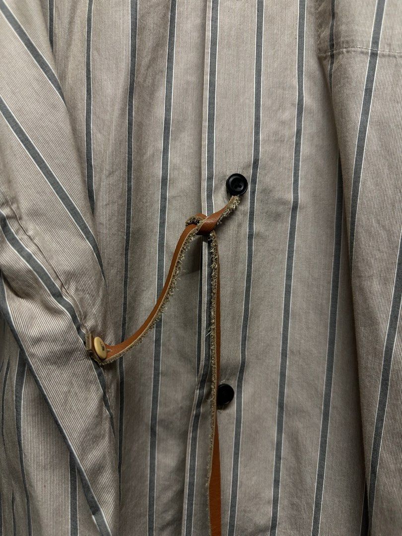 Sunsea beige BK Stripe Gigolo shirt 改