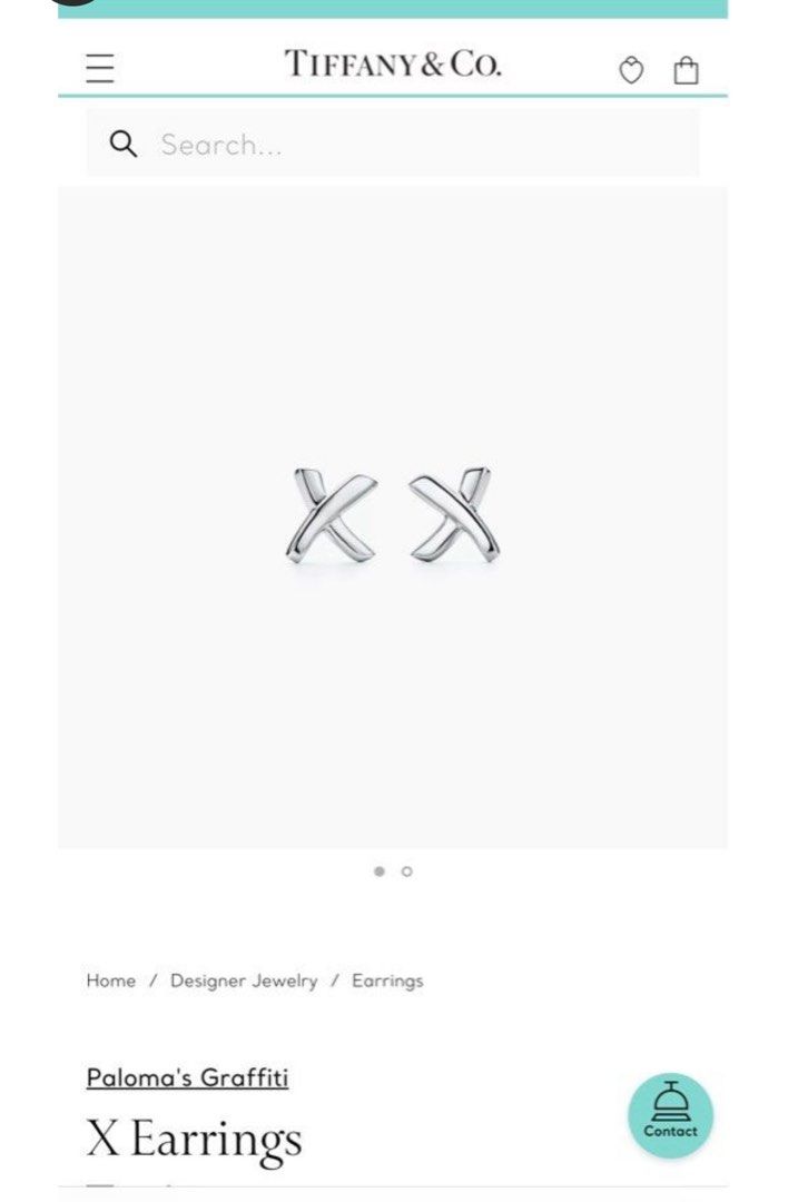 Tiffany and co x earrings online