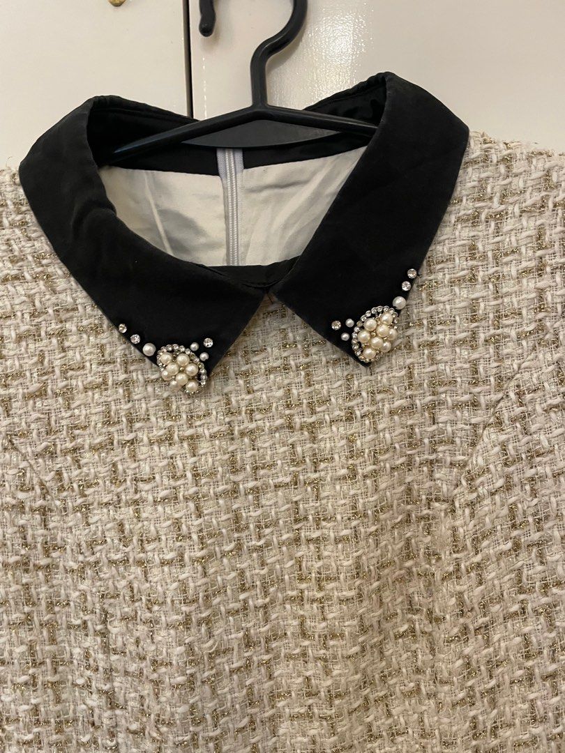 Tweed Dress (Category: Dresses) located in Quezon City. Submitted by declutterxcloset (Listing ID 1307833142, Image 3). Description: One of my fave dress. Very classy!! Huhu rfs: hindi na kasya :(( Waistline: 26-27.