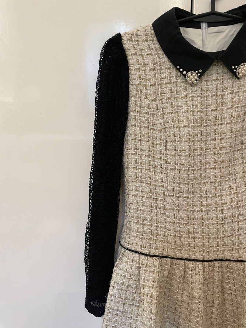 Tweed Dress (Category: Dresses) located in Quezon City. Submitted by declutterxcloset (Listing ID 1307833142, Image 2). Description: One of my fave dress. Very classy!! Huhu rfs: hindi na kasya :(( Waistline: 26-27.