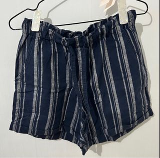 Uniqlo Linen Shorts (Stripes)