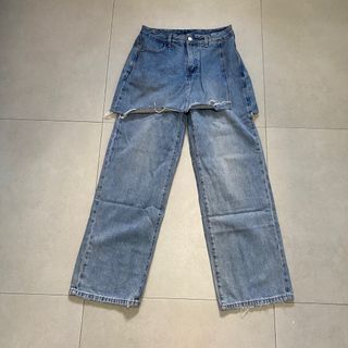 Unique skirt pants denim jeans pants