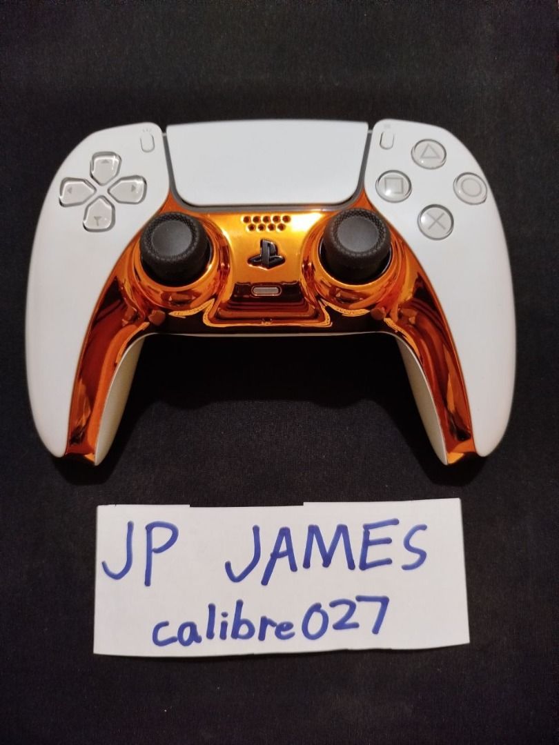 USED Dualsense PS5 Controller latest release w/ chrome trim (Category: Controllers) located in Marilao. Submitted by calibre027 (Listing ID 1307758759, Image 1). Description: USED Dualsense PS5 Controller latest release w/ chrome trim 👉 Very good condition, no issue, pwede itest sa android phone upon meetup 👉 With chrome orange trim 👉Slightly used kasi may mga iba akong controller. Rubber sa analog intact, hindi pudpod - please see pictures 👉