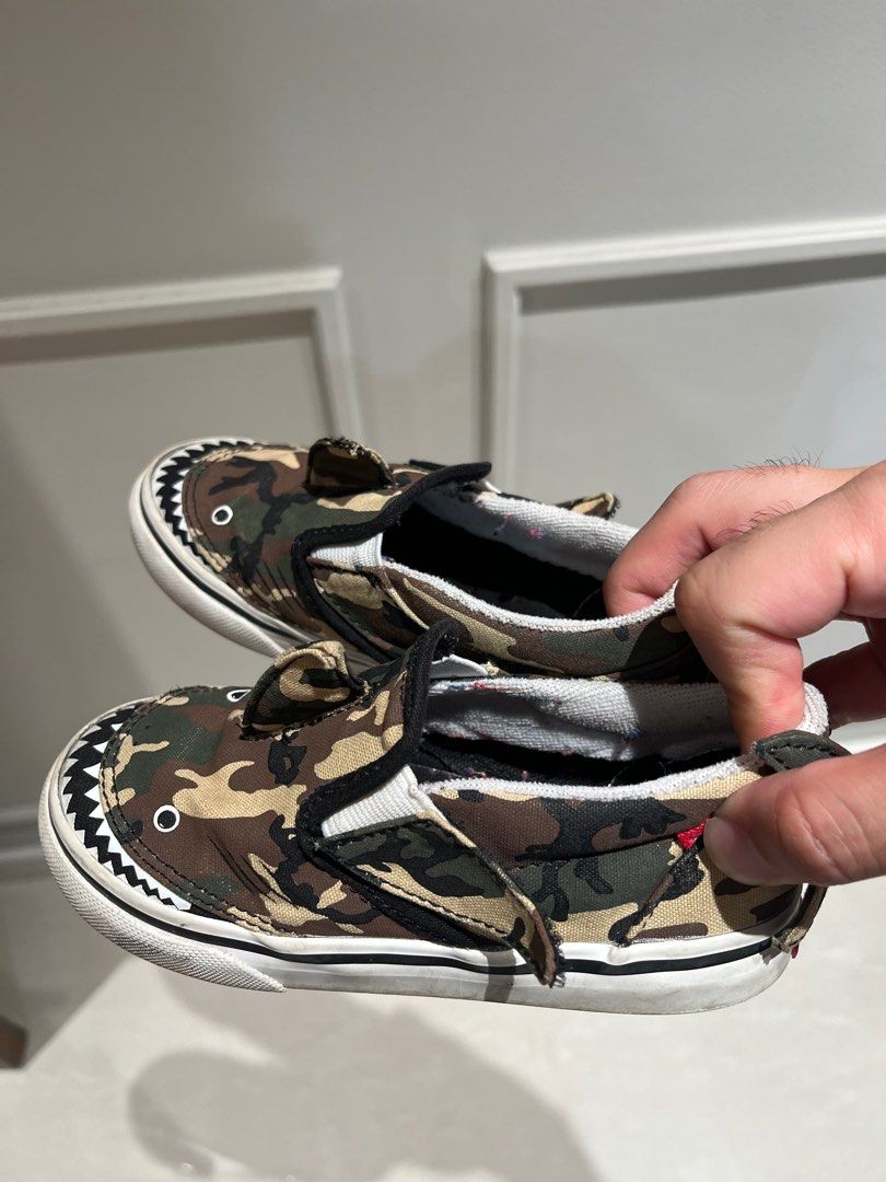 Vans kids shoes shark Babies Kids Babies Kids Fashion on Carousell