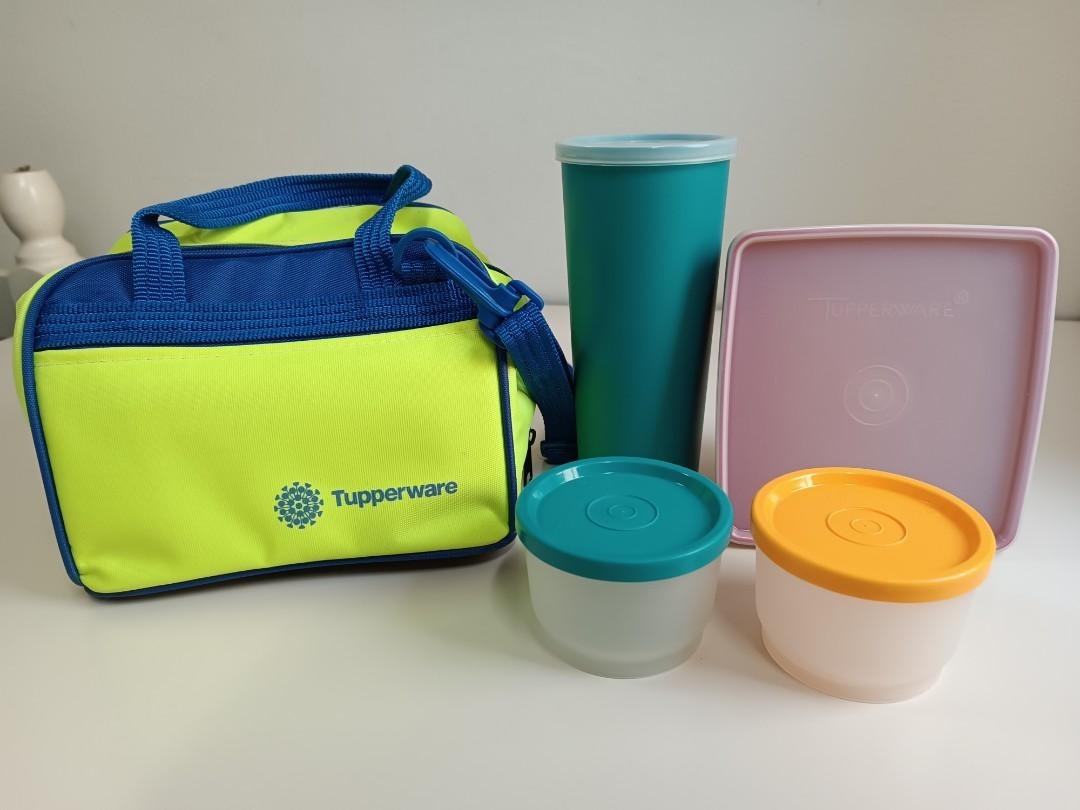 [Vintage Rare] Tupperware container complete set with Bag (Didn't Use ...