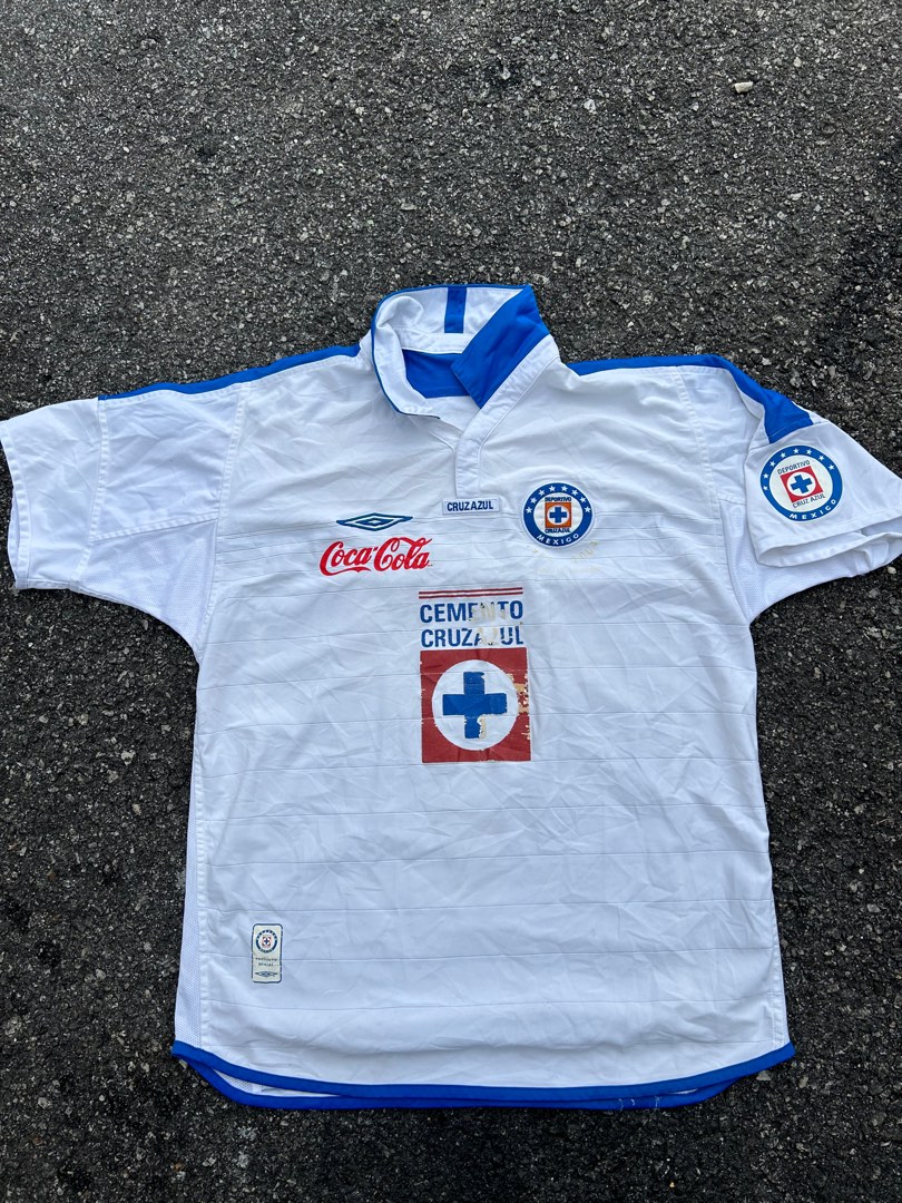 Maillot Vintage Umbro Cruz Azul "La Máquina" - Taille M Homme - Couleur Bleue - Fabriqué Au Mexique
