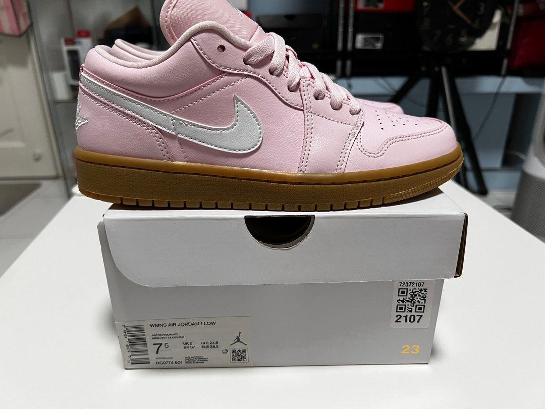 WMNS US7.5 Air Jordan 1 Low Arctic Pink Women s Fashion Footwear Sneakers on Carousell