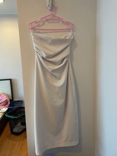 Zara White Formal Tube Dress