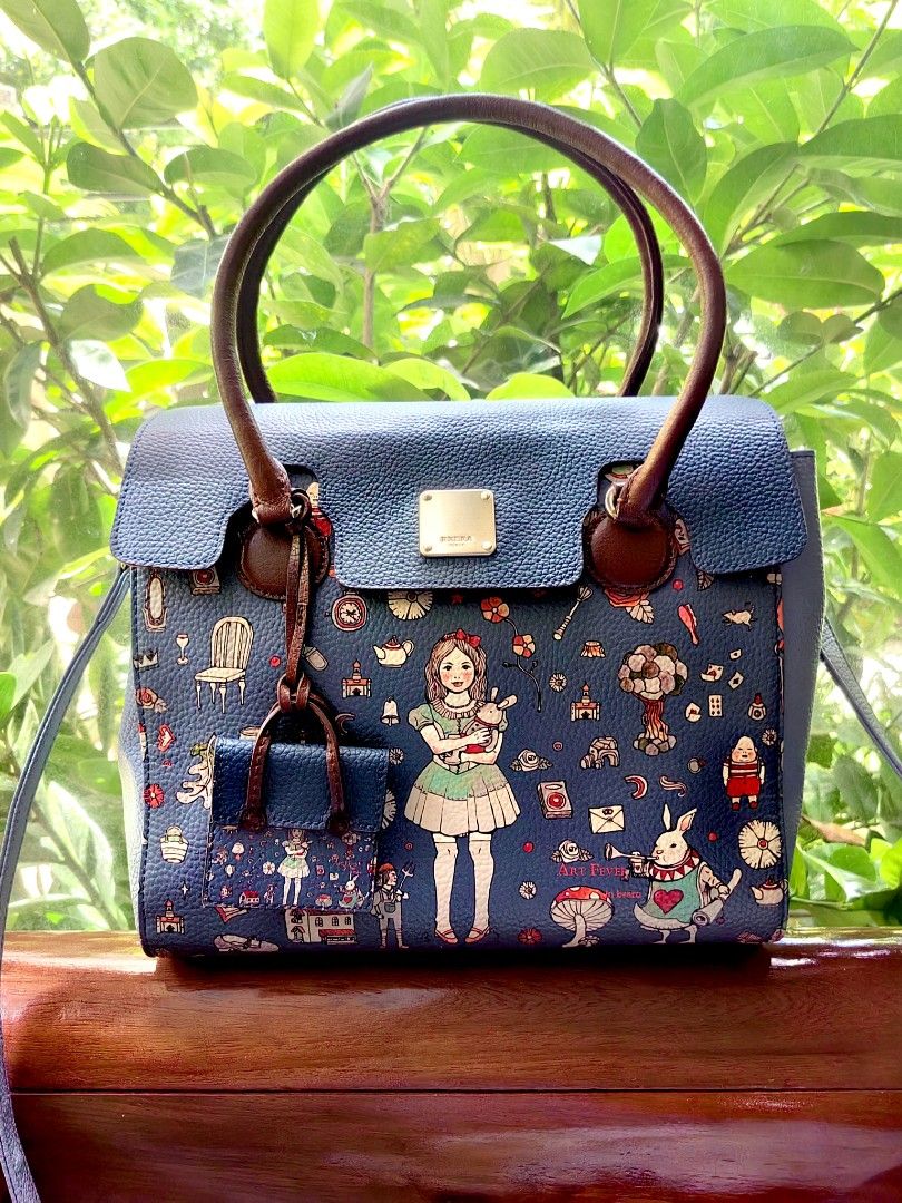 100 Original BRERA Art Fever ITALY Genuine Leather 2 way bag Women s Fashion Bags Wallets Cross body Bags on Carousell