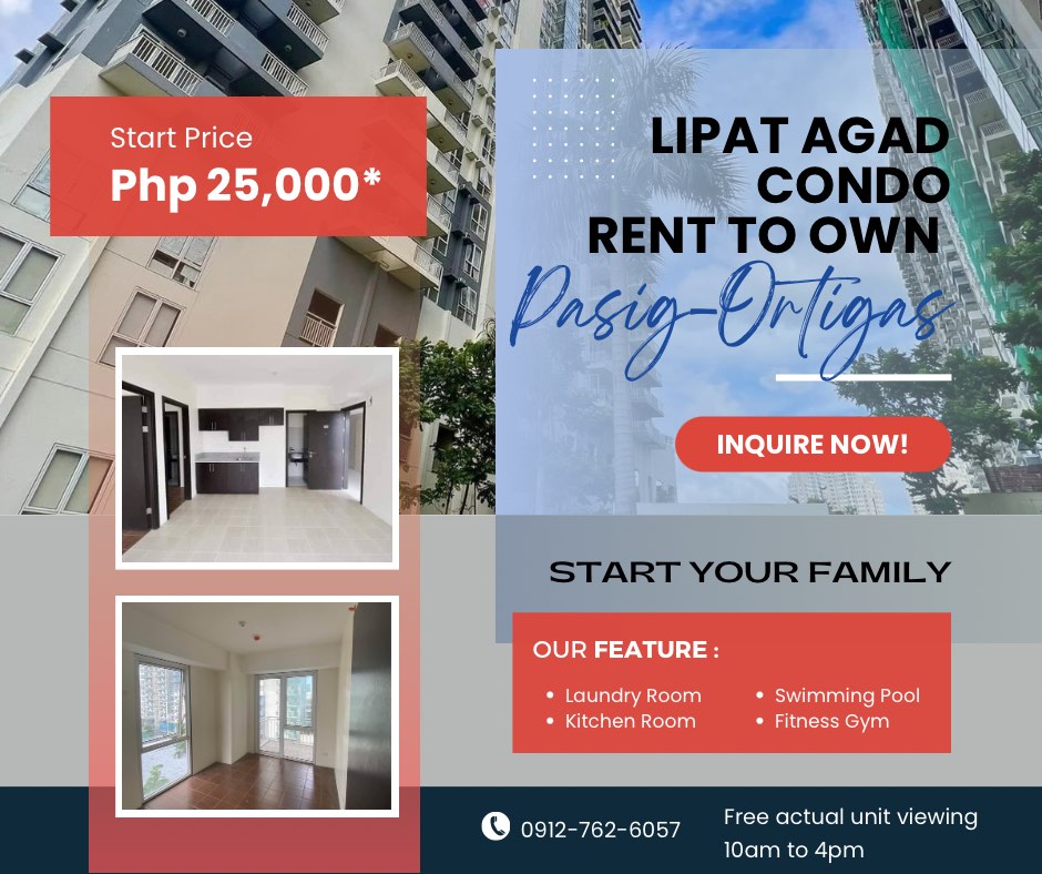 1BR PASIG CONDO RENT TO OWN C5 Ortigas Bgc Tiendesitas St lukes