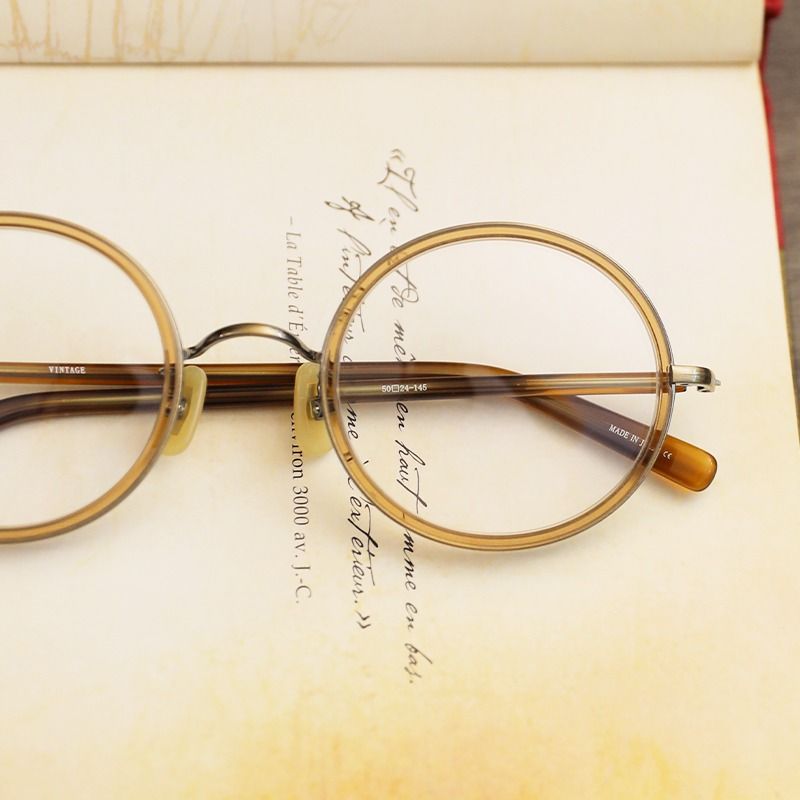 KANEKO OPTICAL Glasses Kv-40 Bk Vintage Black Titanium from