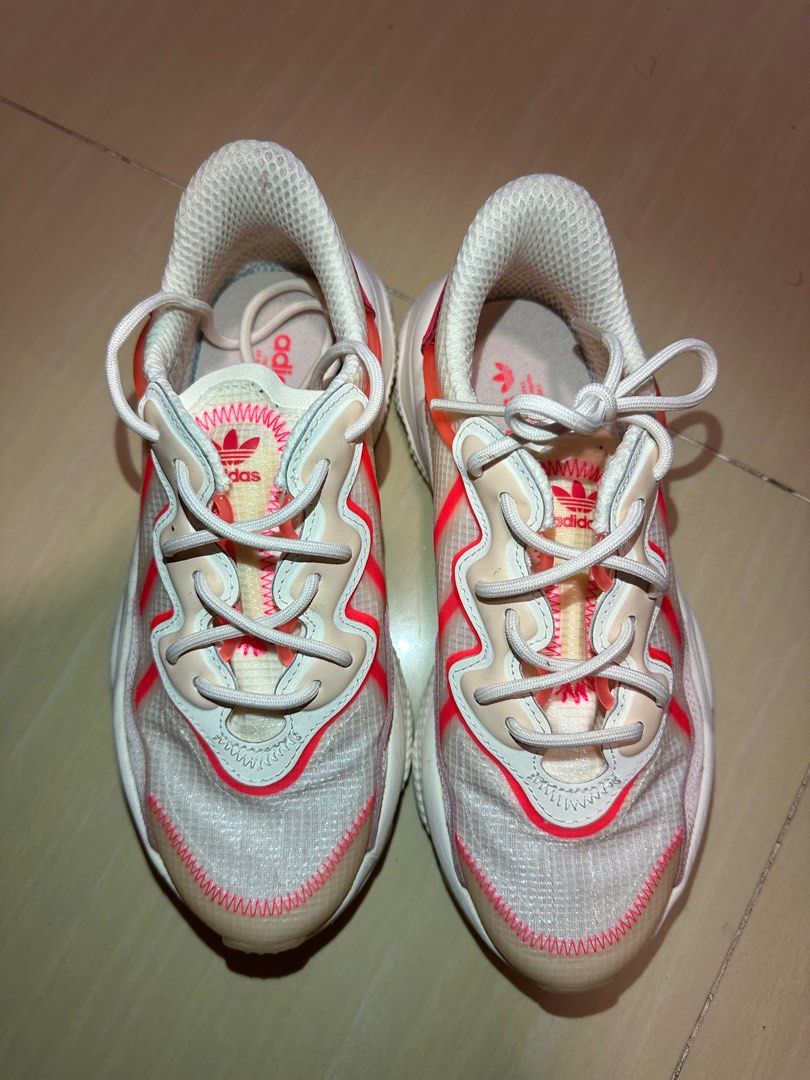 Adidas Womens WMNS Ozweego Signal Pink FY3128 Carousell