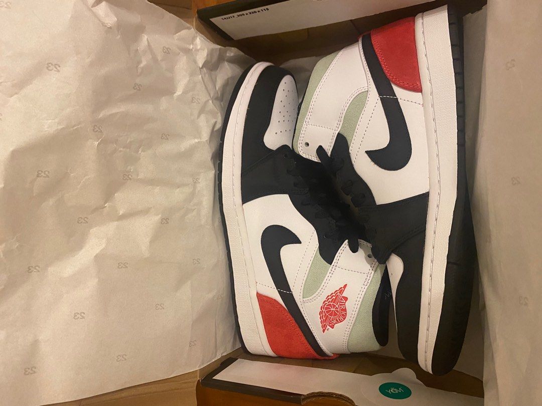 Air Jordan 1 MID SE Union Black Toe Fire Red